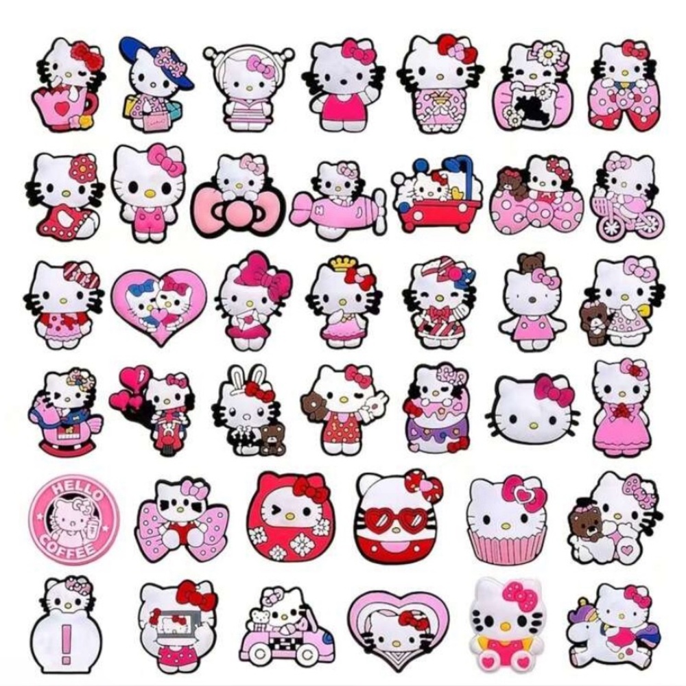 Hello Kitty Pink and White (1) random croc shoe charm